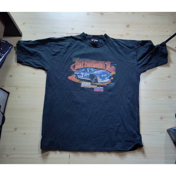 Dale Earnhardt Jr Nascar Racing 1999 XL shirt Black Busch Series Champion of Yea - Picture 1 of 5